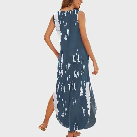 Casual Summer Sleeveless Dress - Picture 3 of 6